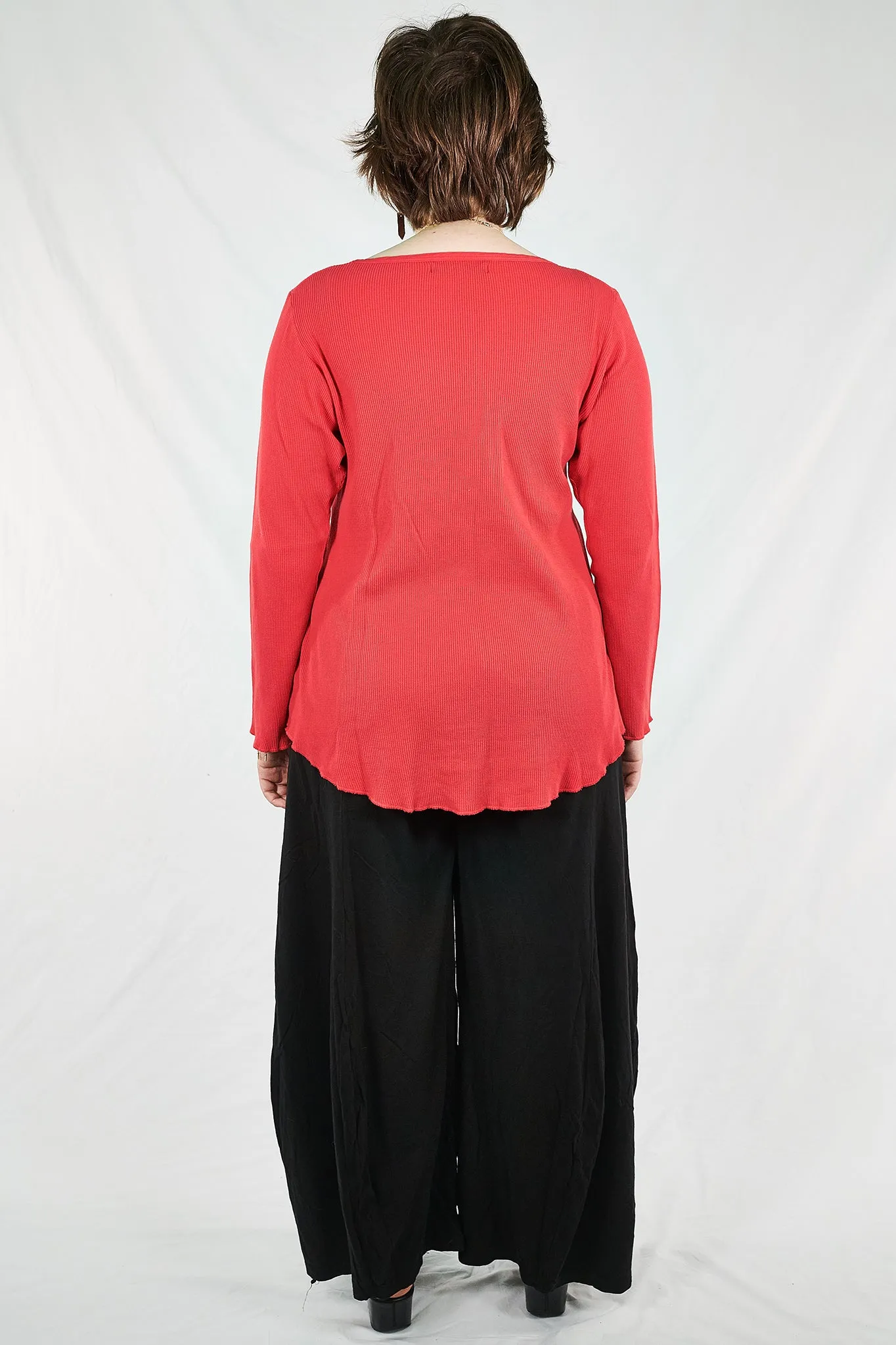 1231 Sweetheart Thermal A-Line Top