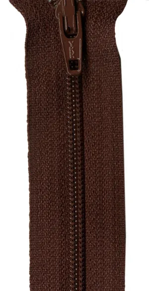 14" Zipper in Chocolate Syrup