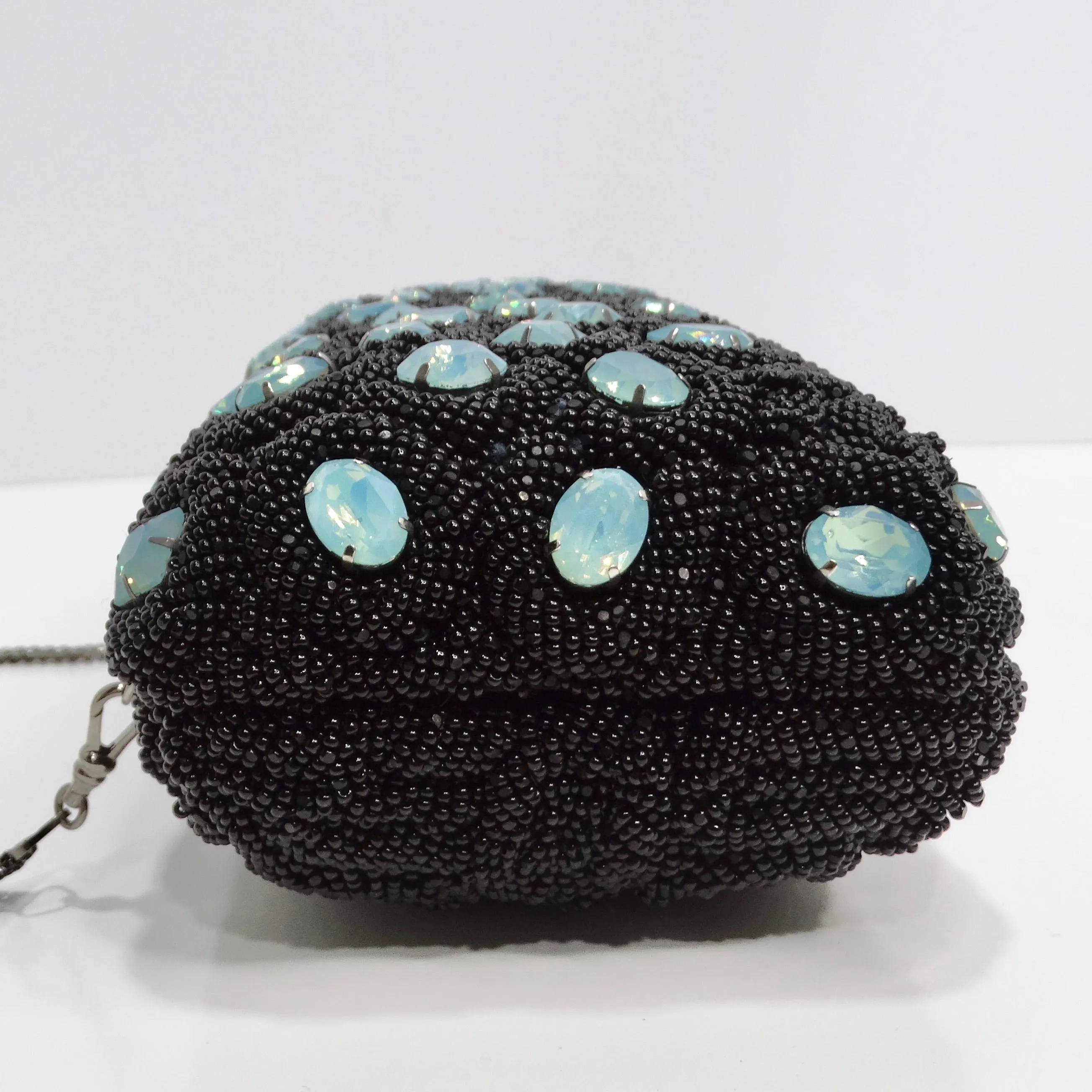 1990s Crystal Embellished Clutch Bag