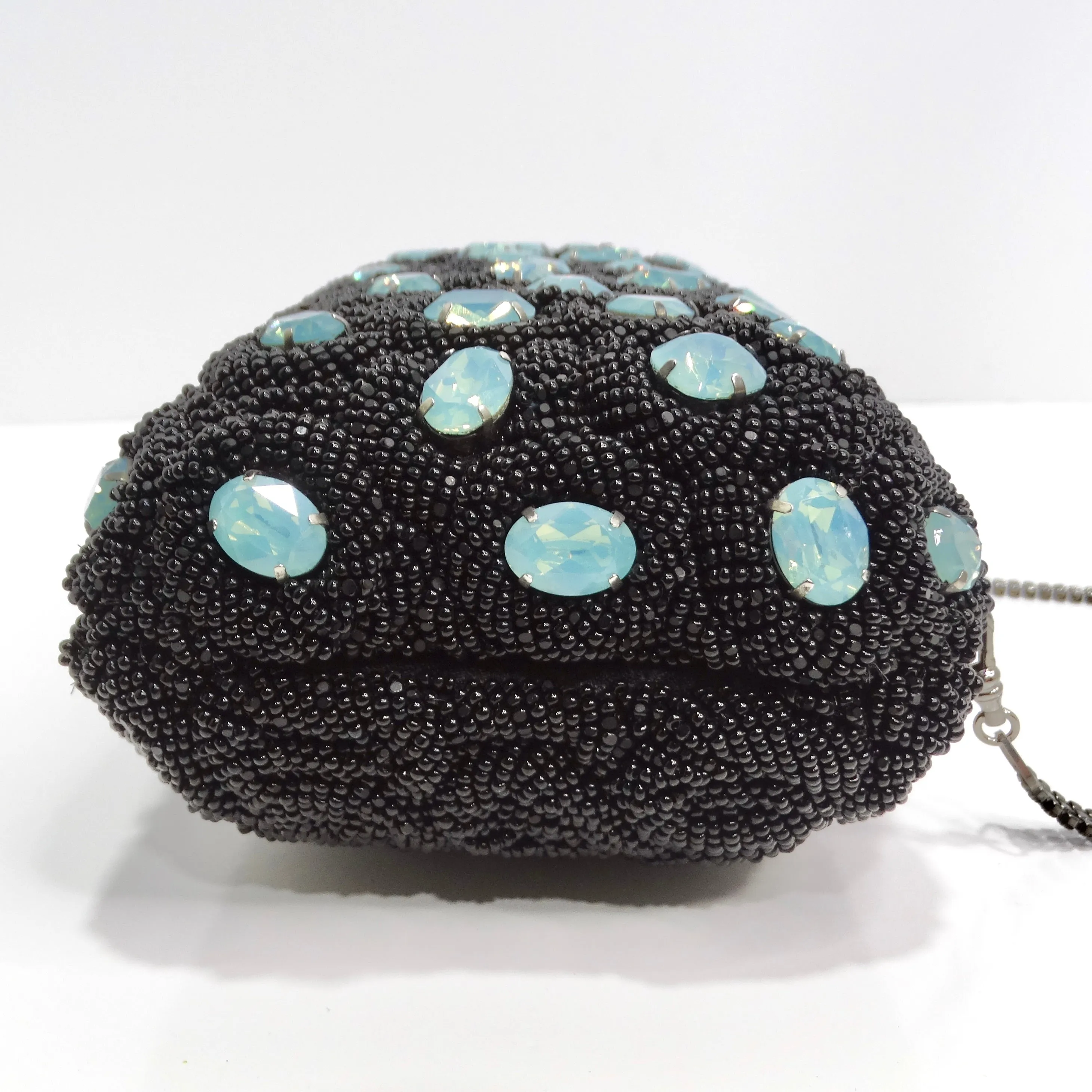 1990s Crystal Embellished Clutch Bag