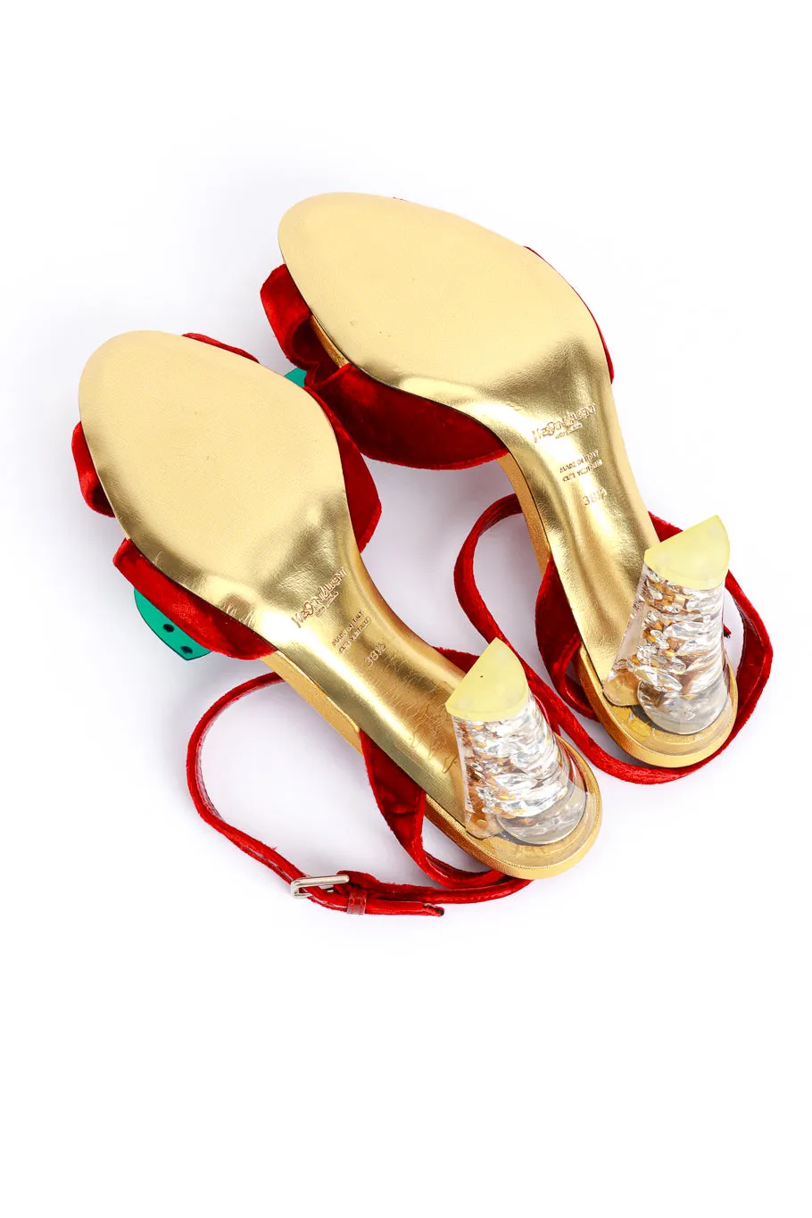 2003 F/W Cherry Velvet Sandals