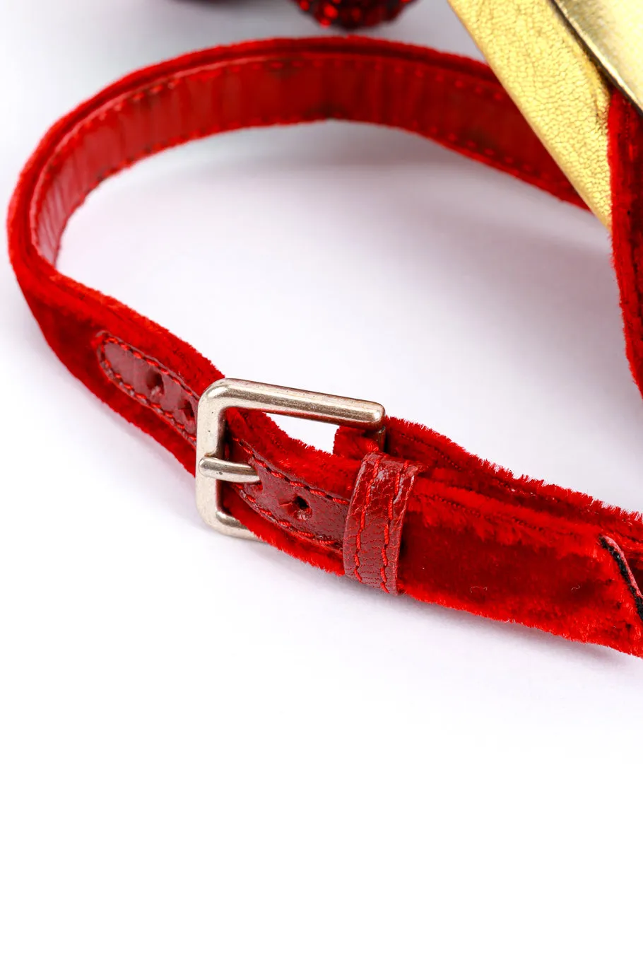 2003 F/W Cherry Velvet Sandals
