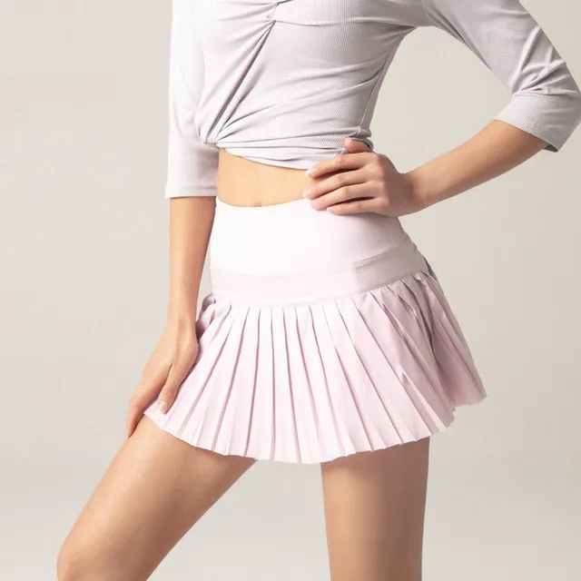 2020 Sports Skirt Tennis Yoga pilates pants Fitness short skirt badminton breathable Young women anti exposure tennis skir