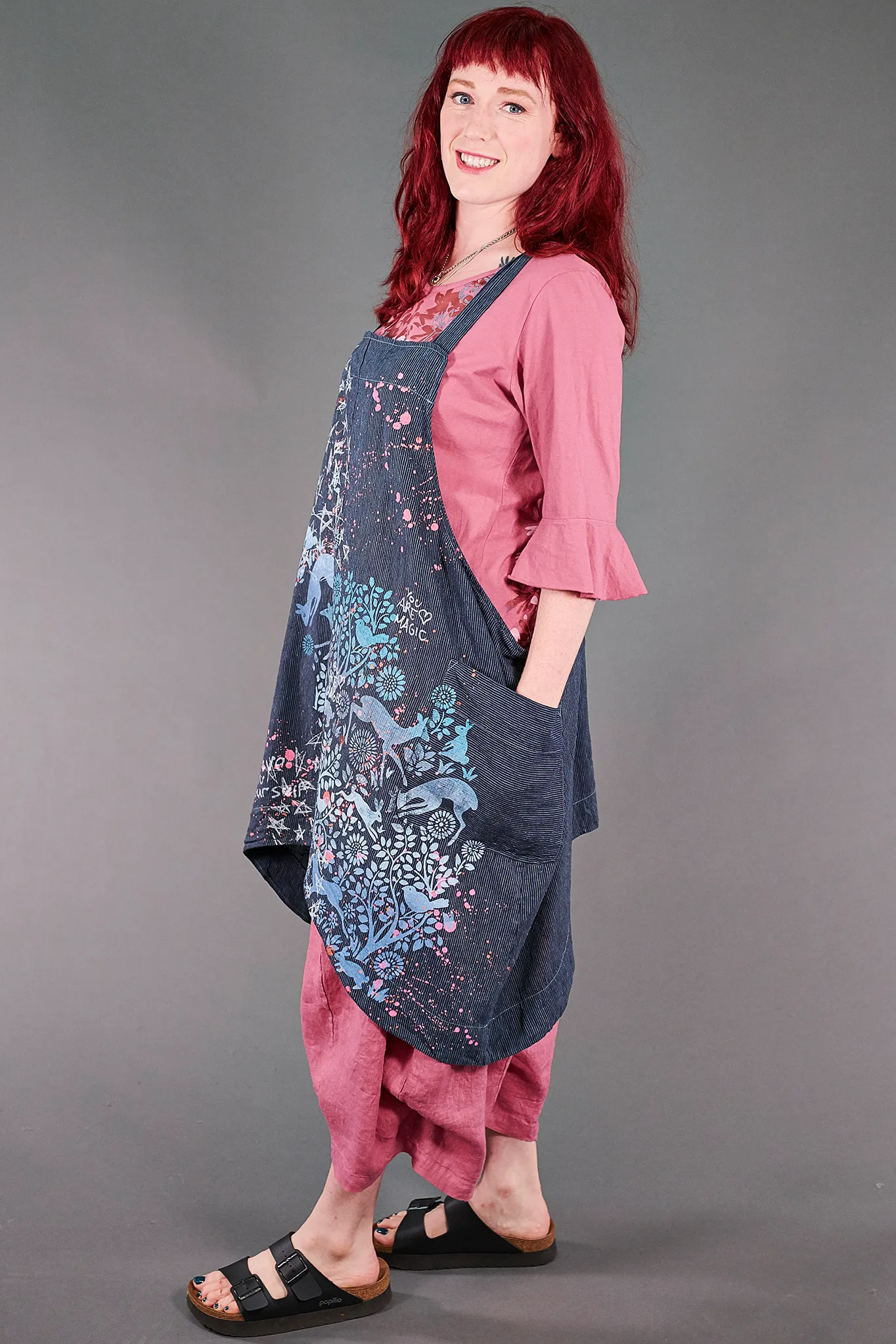 6202 Juniper Apron Jumper Kingfisher/Indigo-Dreamy Forest-P
