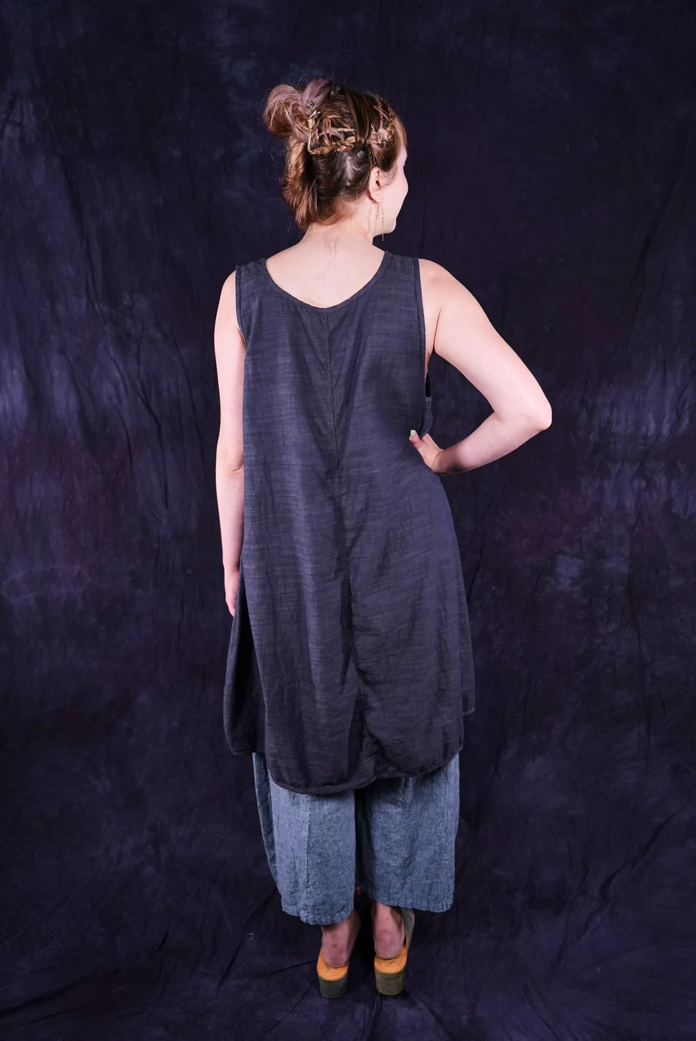 6229 Dark Denim Chambray Shift