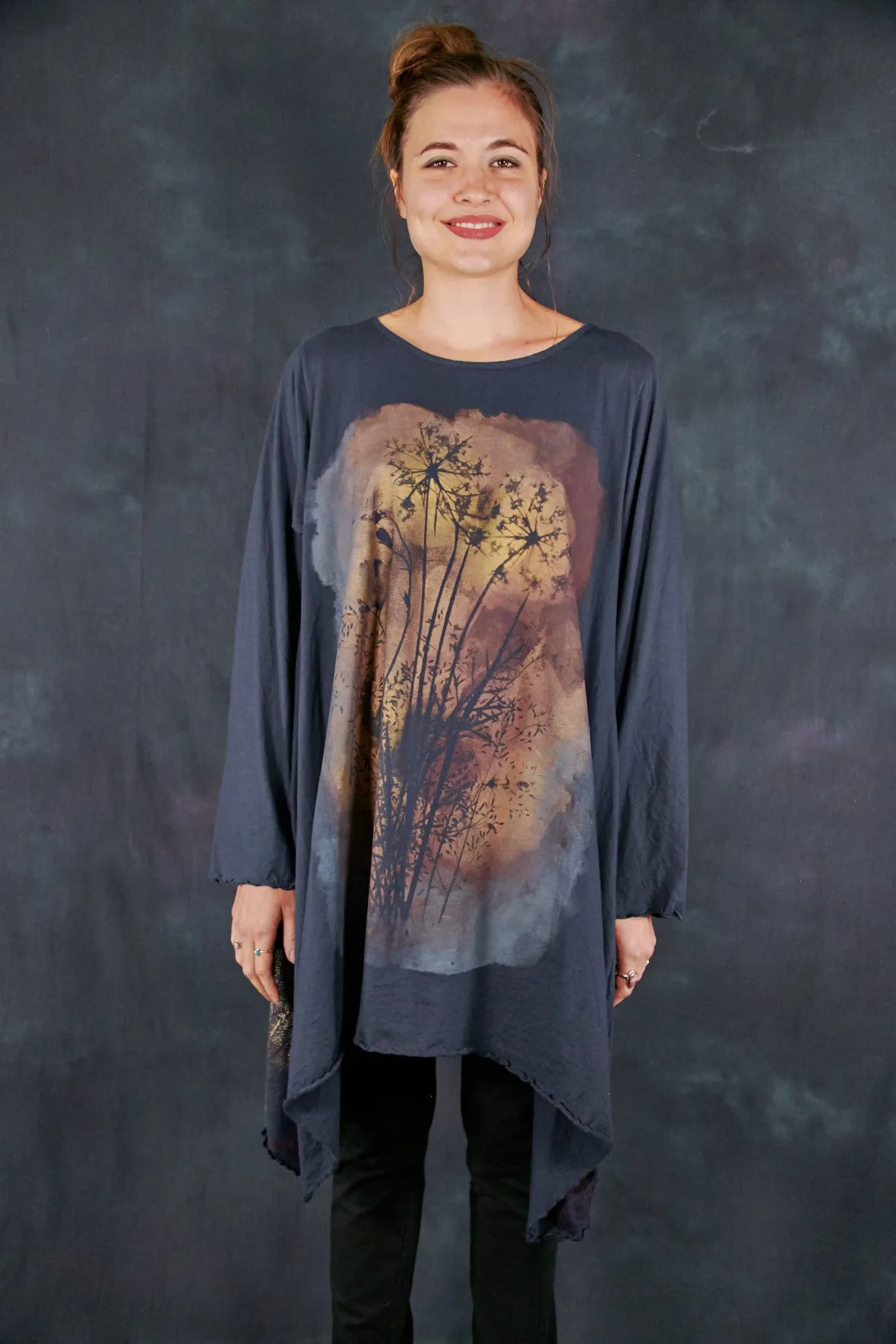 7228 Autumn A-Line Dress Blue Coal-P