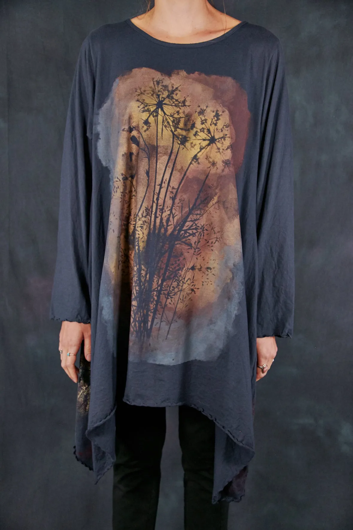 7228 Autumn A-Line Dress Blue Coal-P