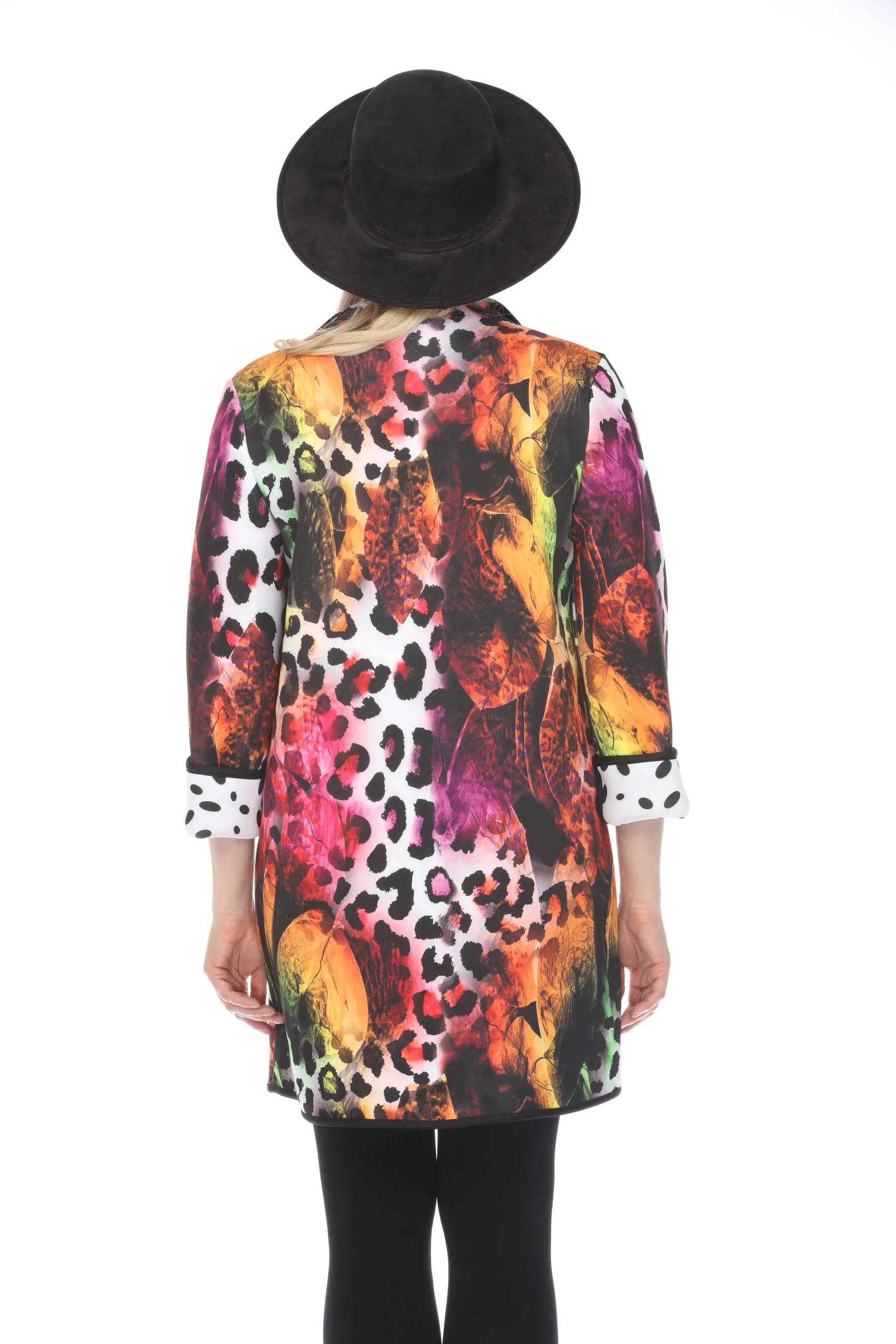 A-Line Coat Cheetah Large Print 1170CLP