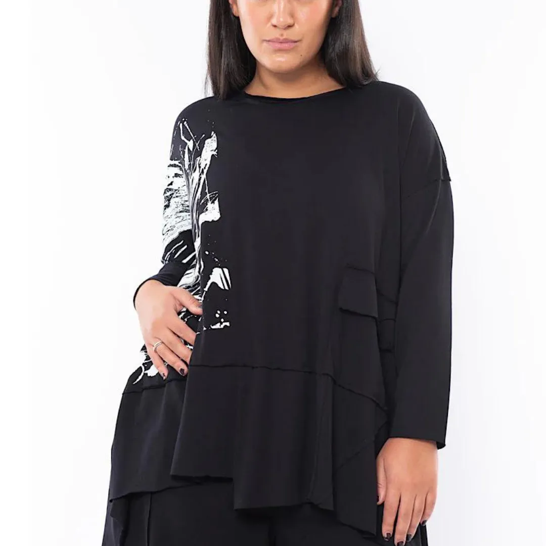 A-Line Pullover Top with Pockets