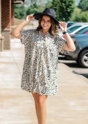 A Little Wild Collared Dress