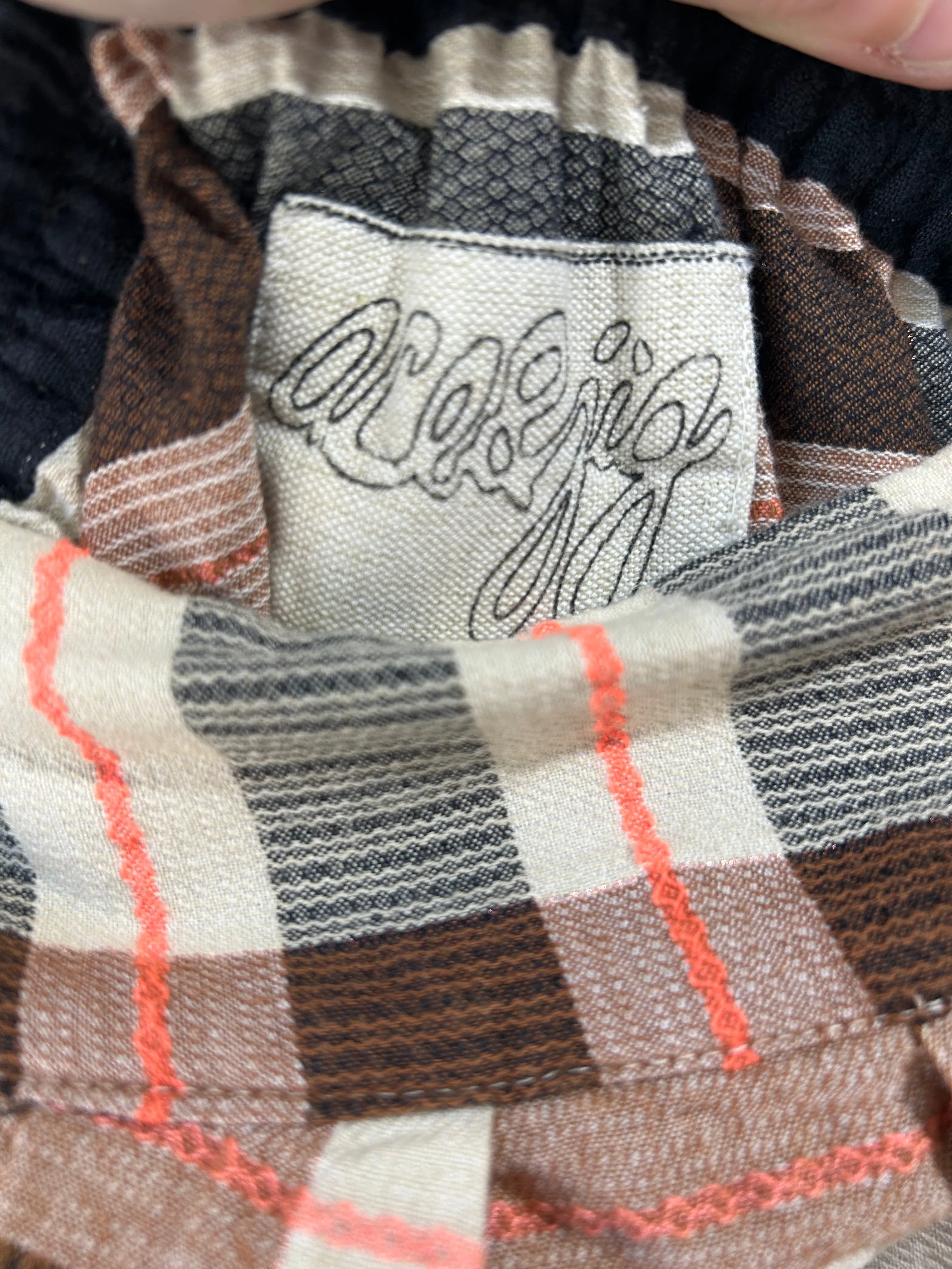 Ace & Jig Pink & Brown Striped Skirt