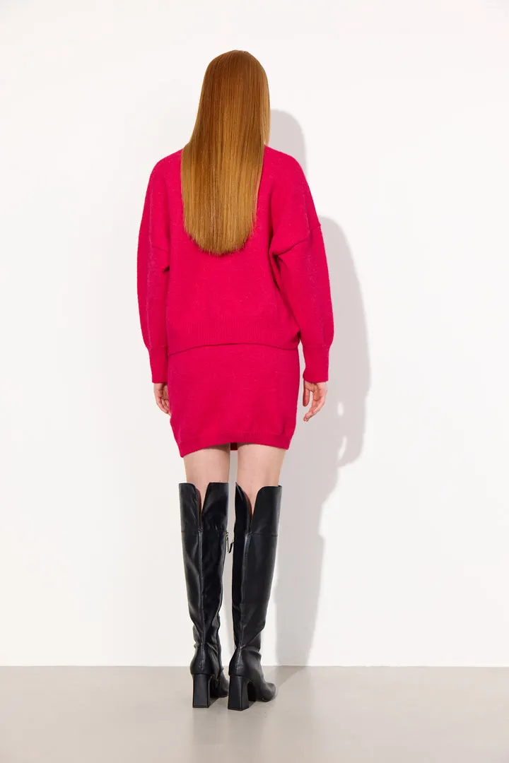 Adriana Knit Skirt - Pink