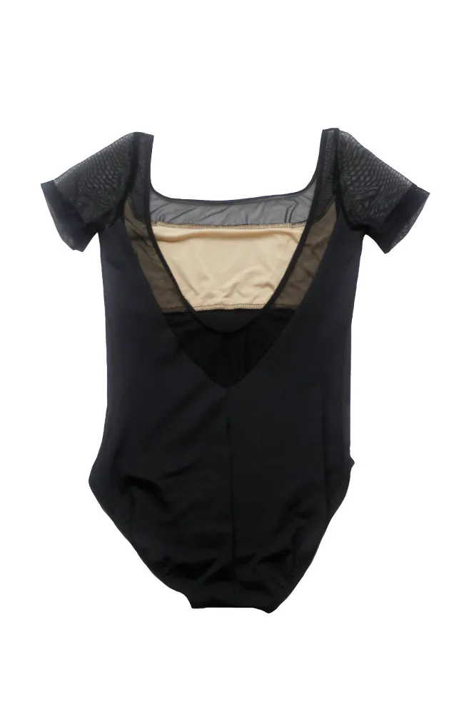 Adult Mesh Cap Sleeve Bodysuit