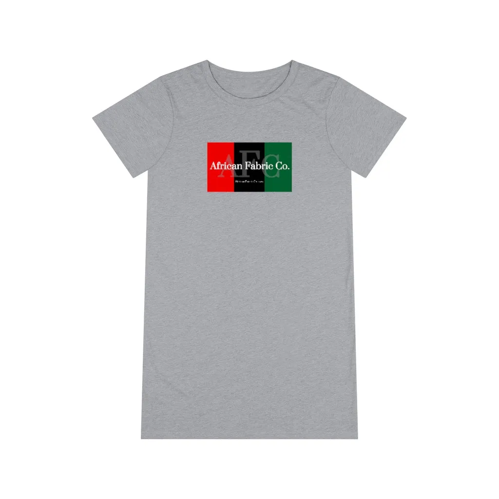 African Fabric Co. Organic Tri-Color T-Shirt Dress