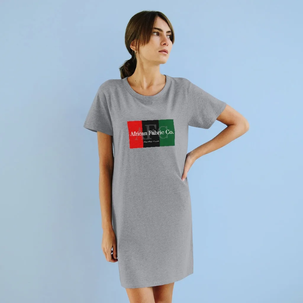 African Fabric Co. Organic Tri-Color T-Shirt Dress