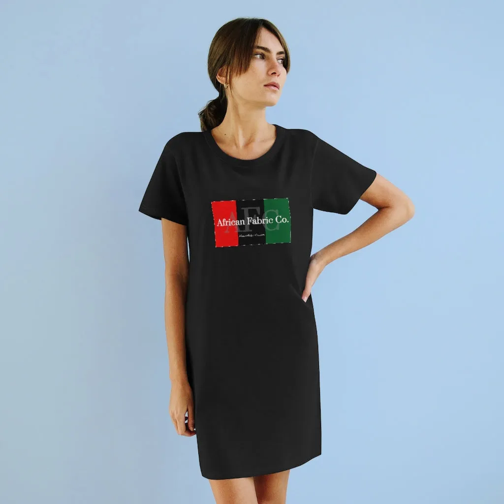 African Fabric Co. Organic Tri-Color T-Shirt Dress