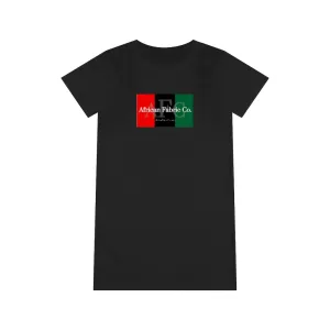 African Fabric Co. Organic Tri-Color T-Shirt Dress