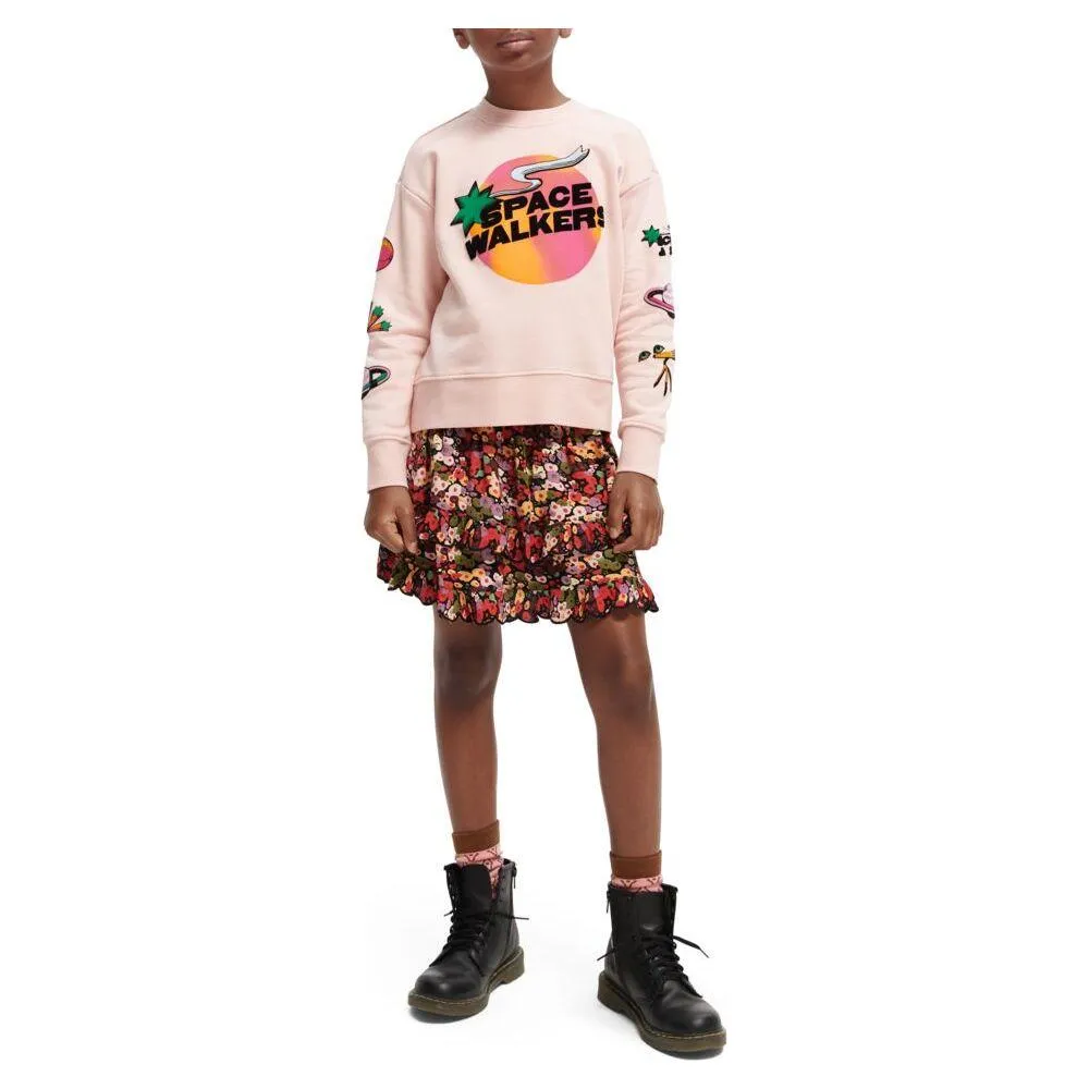 All-Over Printed Layered Skirts