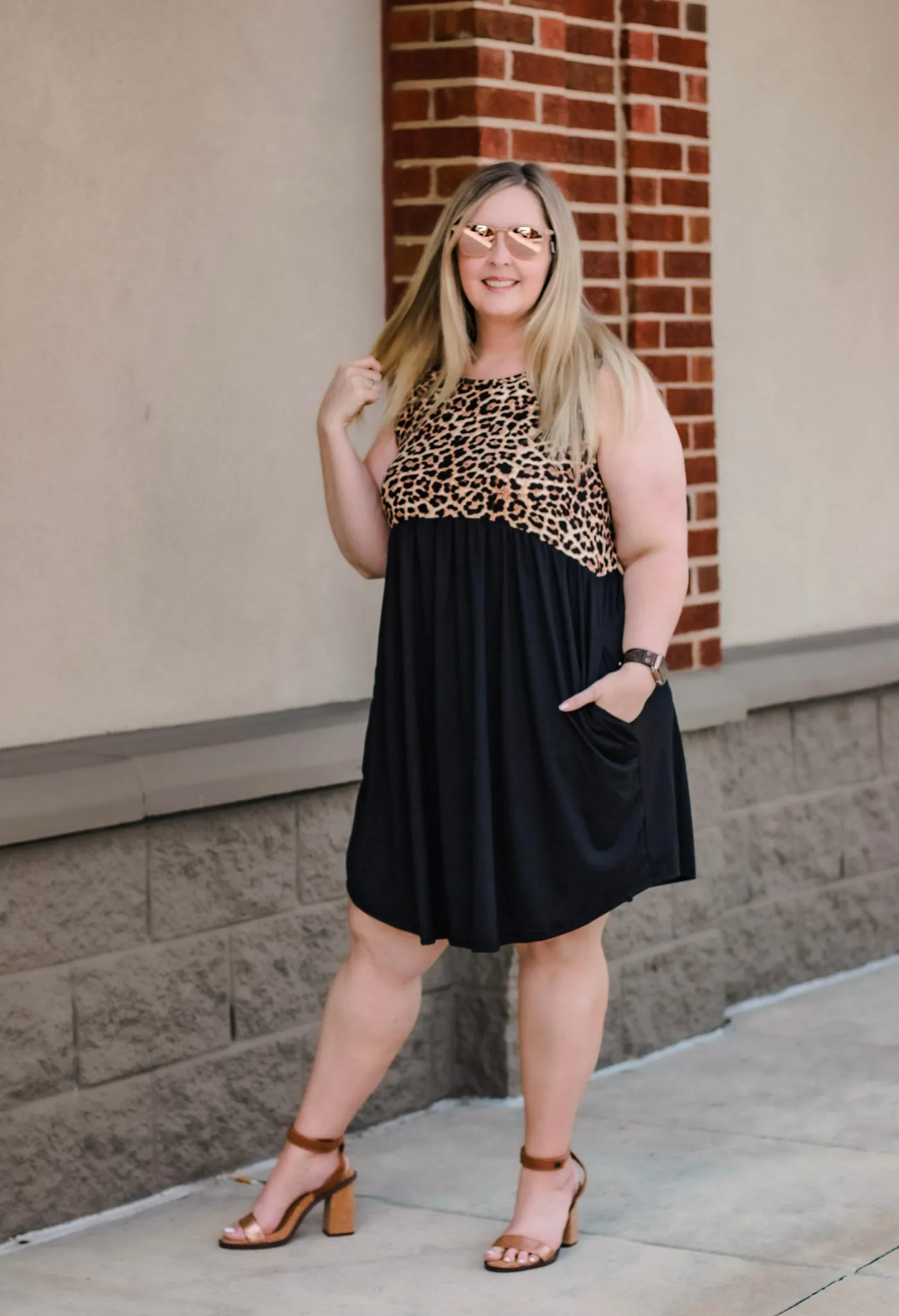 Almost Gone Leopard Tank Dress