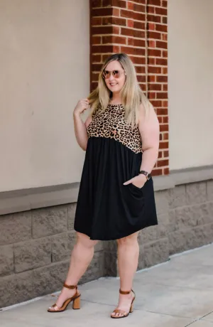 Almost Gone Leopard Tank Dress