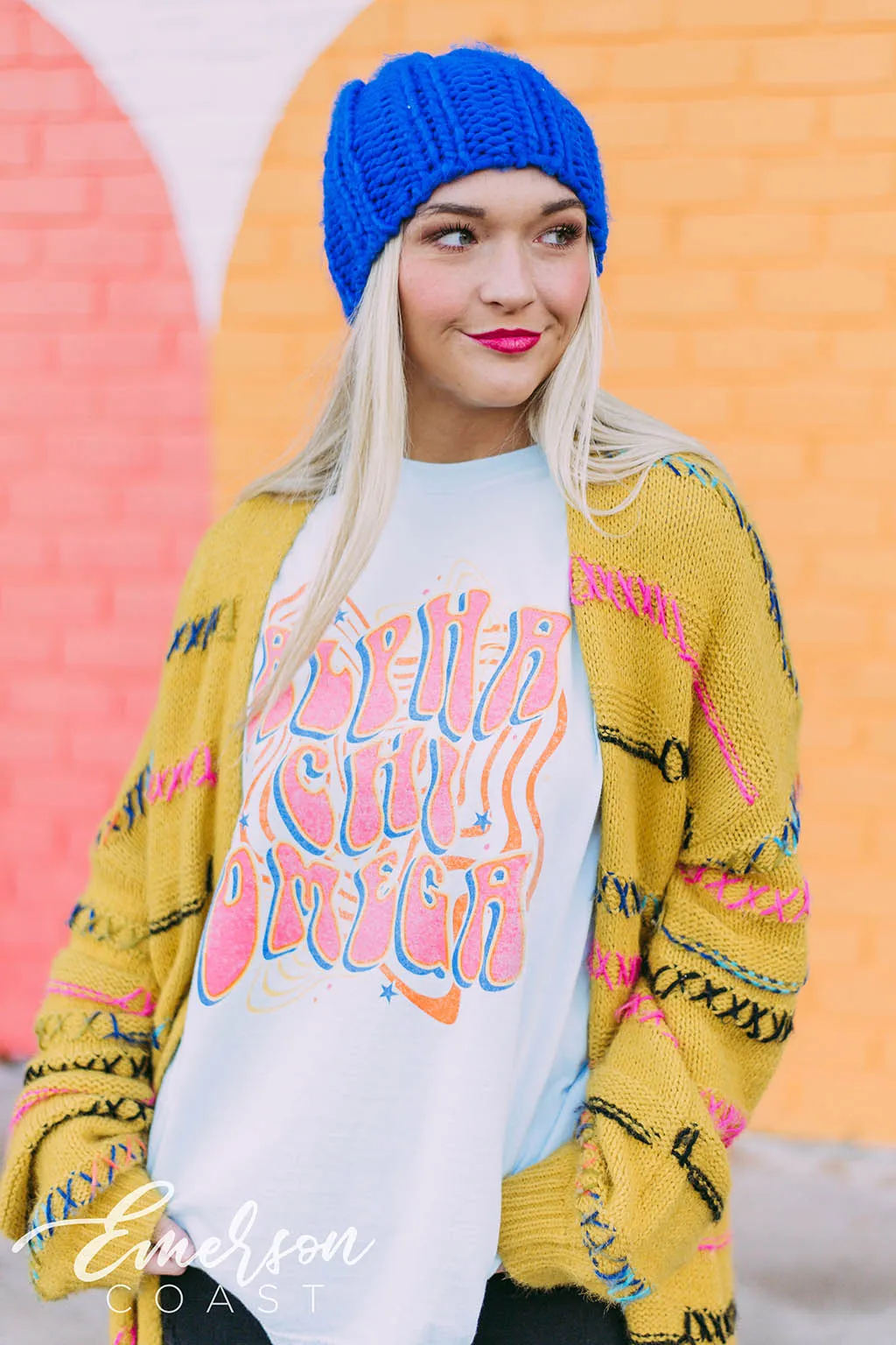 Alpha Chi Omega 70's Long Sleeve Tee