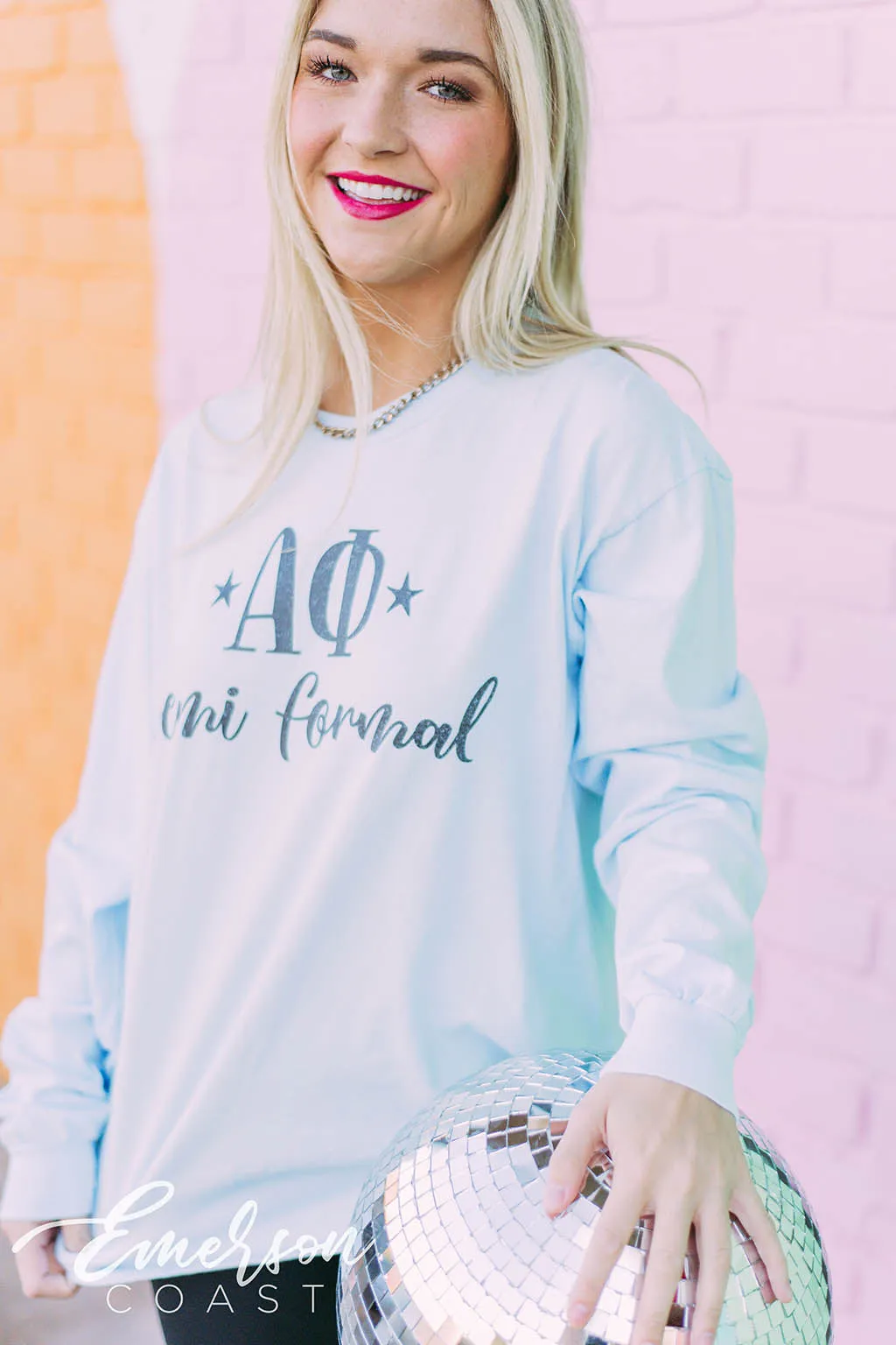 Alpha Phi Decades Semi Formal Long Sleeve Tee