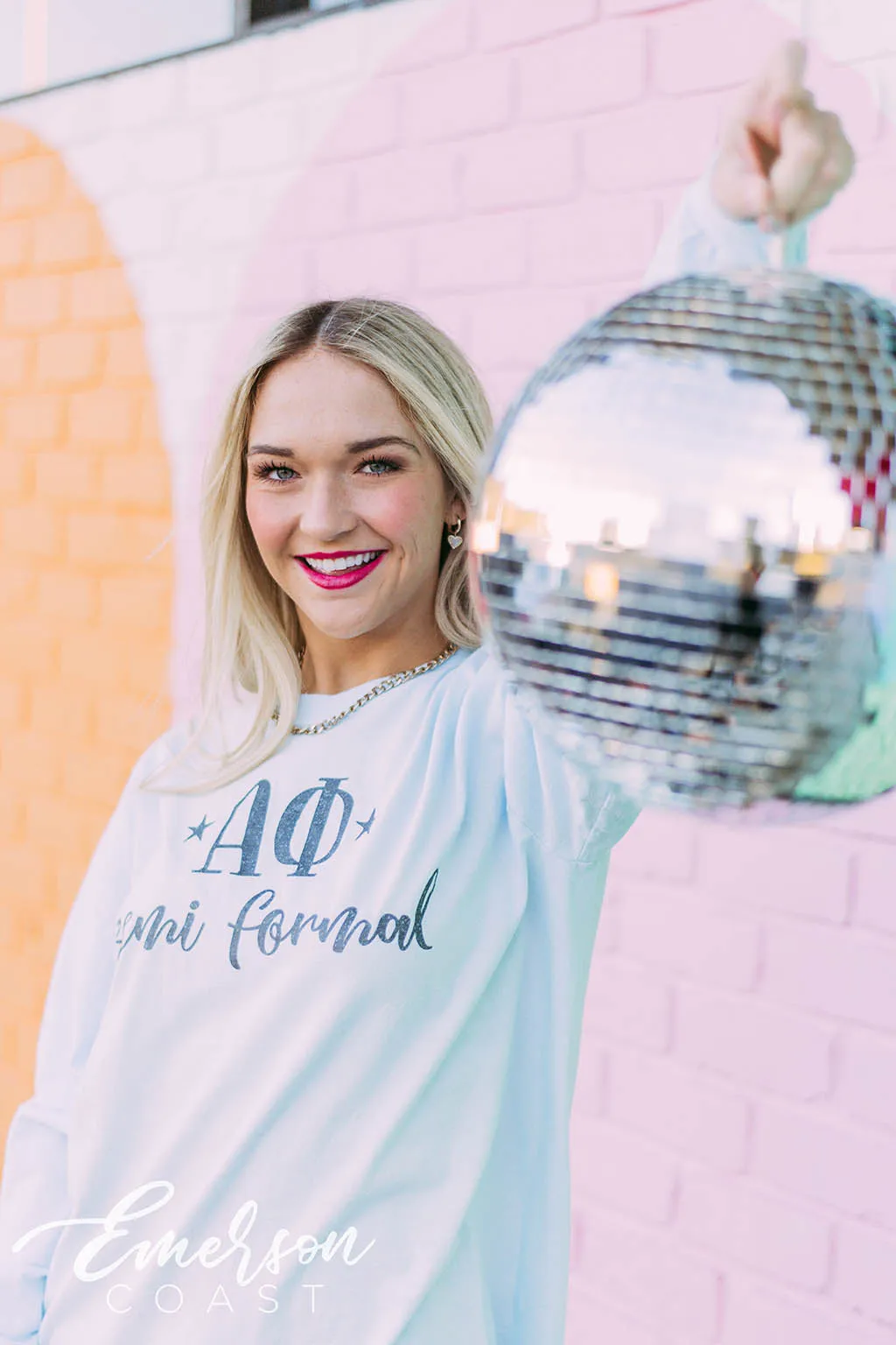 Alpha Phi Decades Semi Formal Long Sleeve Tee