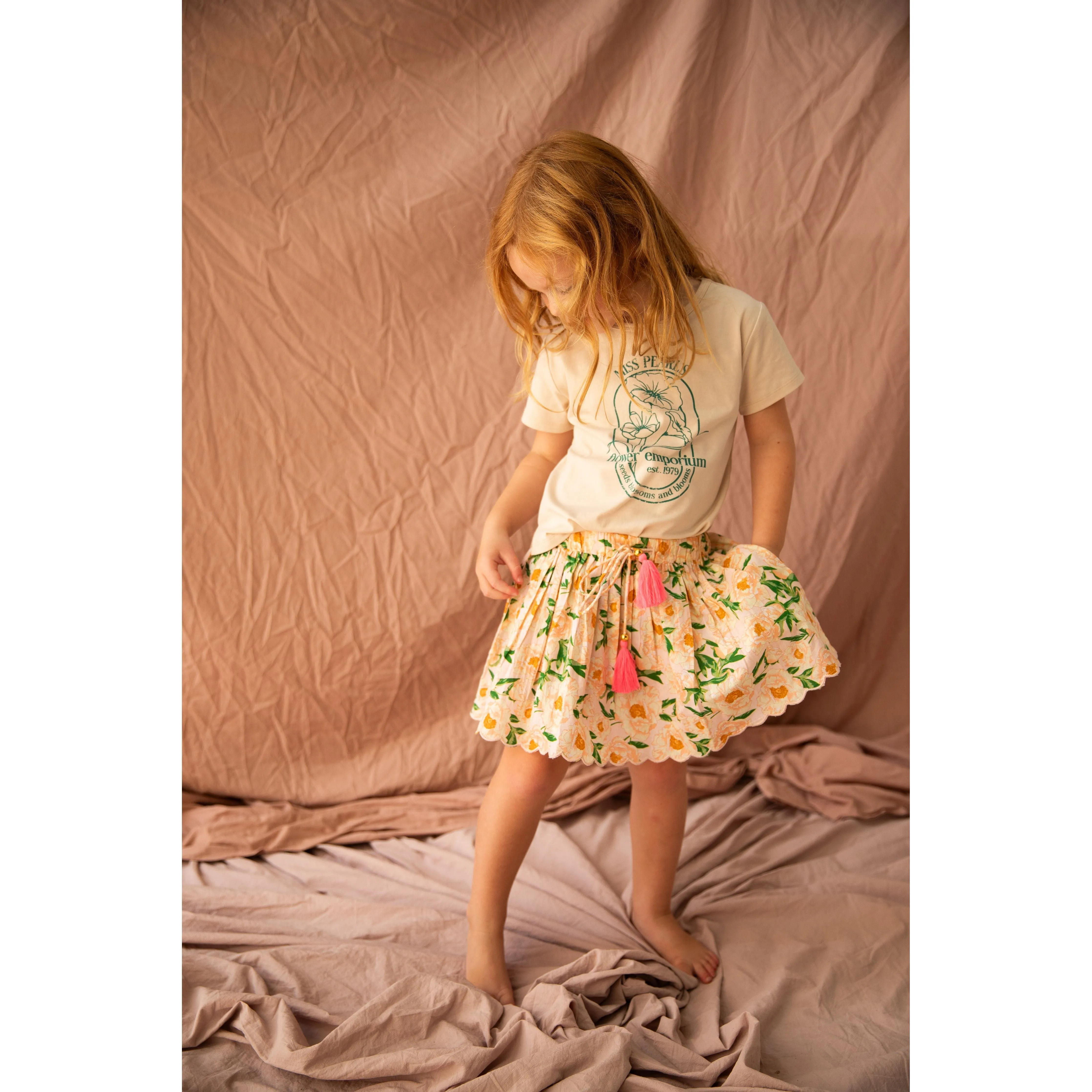 Anna Skirt-Soiree Bouquet Strawberry Sundae