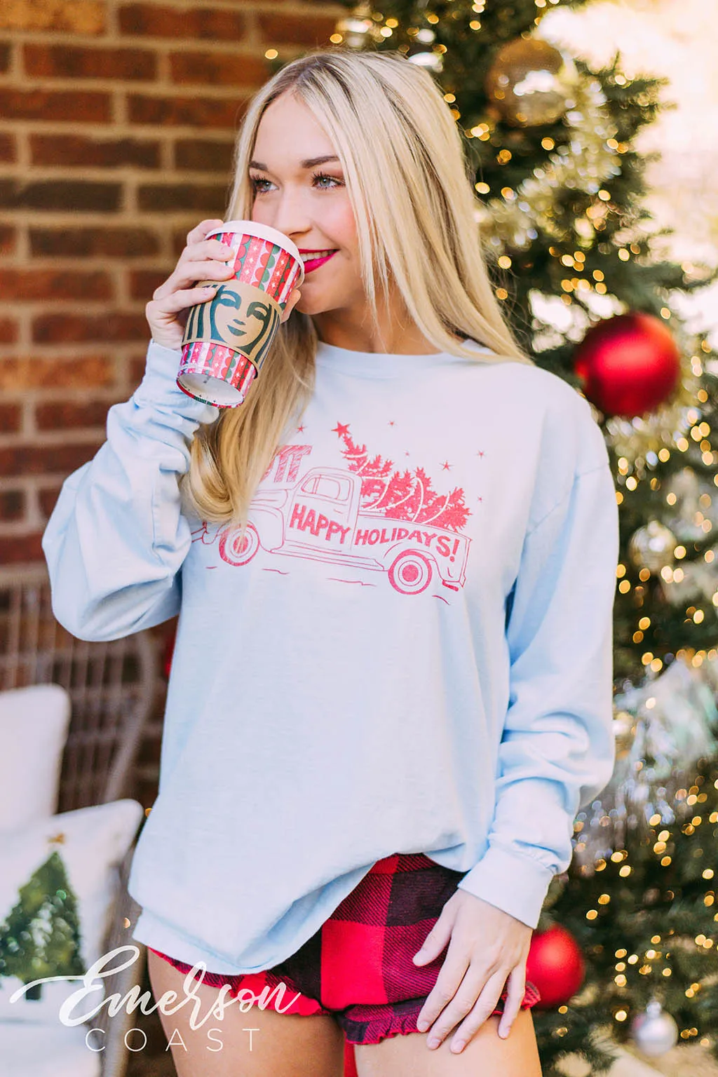 AOII Christmas Long Sleeve Tee