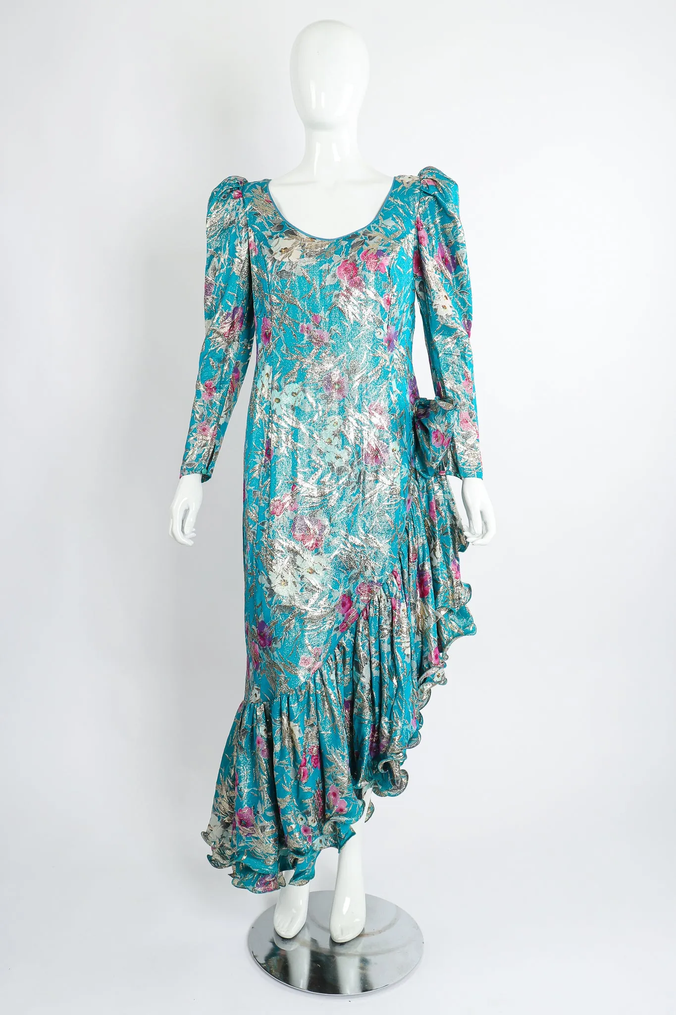 Asymmetrical Ruffle Hem Dress
