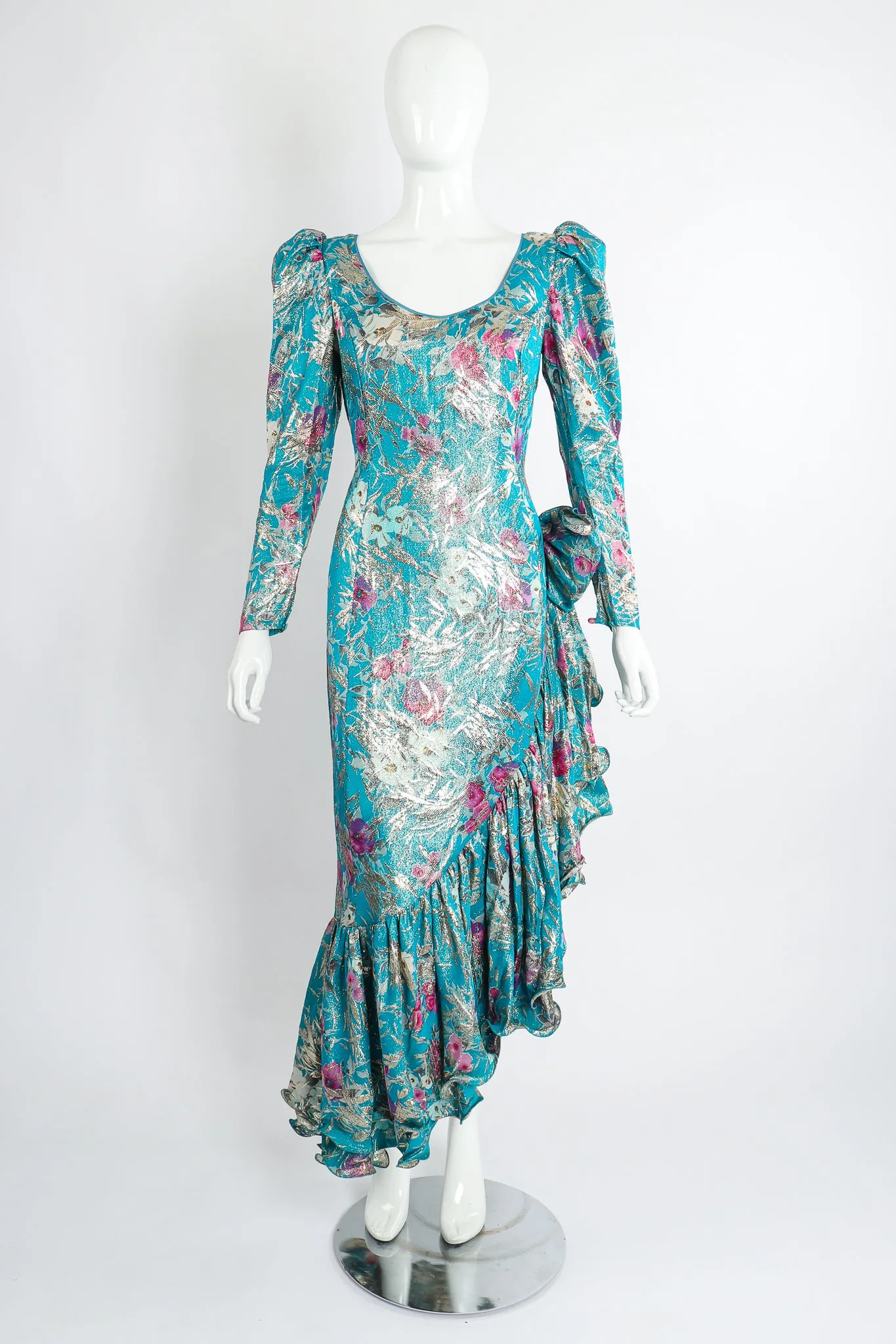 Asymmetrical Ruffle Hem Dress