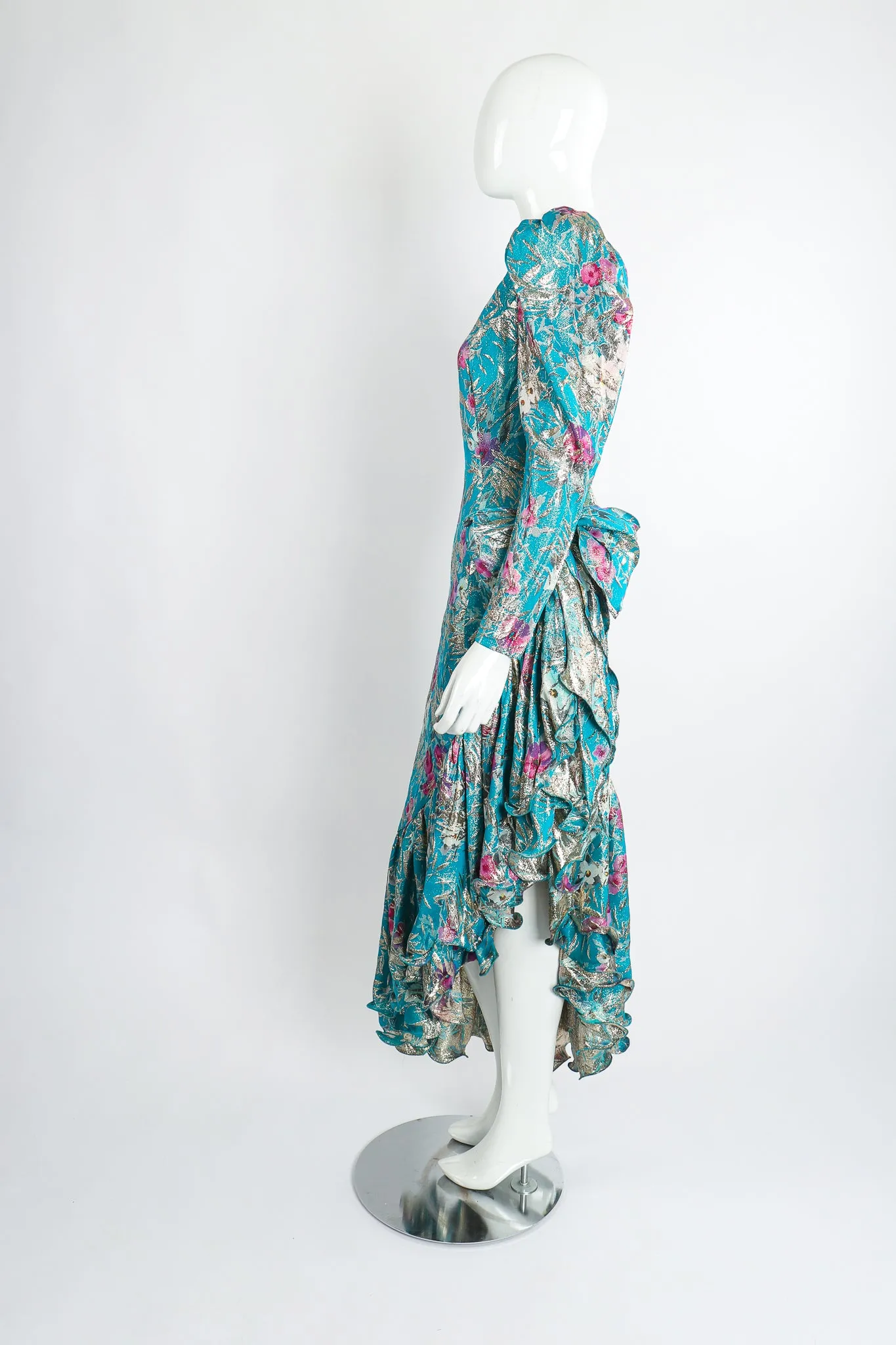 Asymmetrical Ruffle Hem Dress