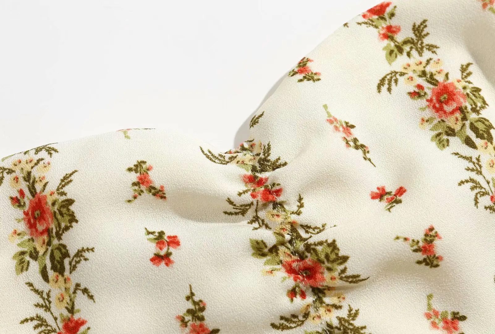 Backless Open Back Slit Floral Printed Midi Dress