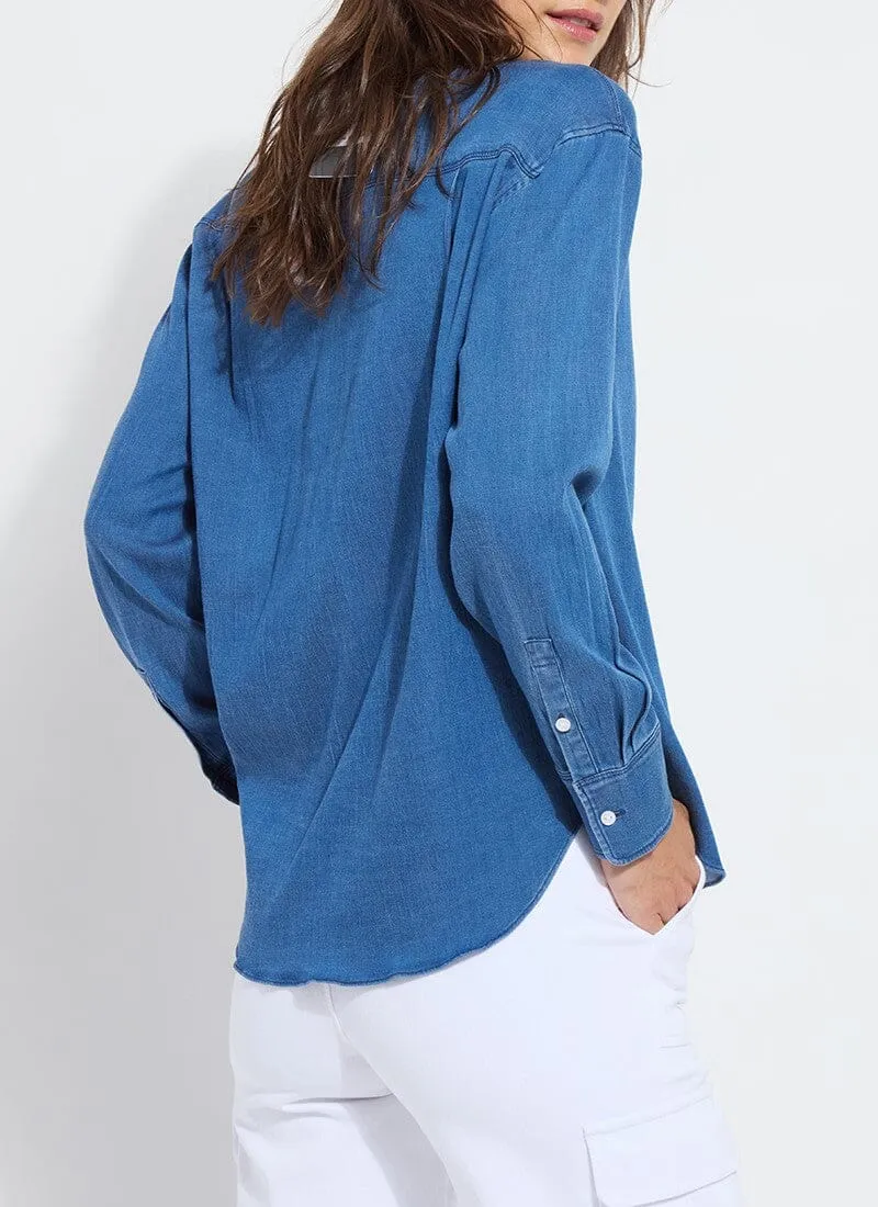 Bay Crop Chambray Shirt