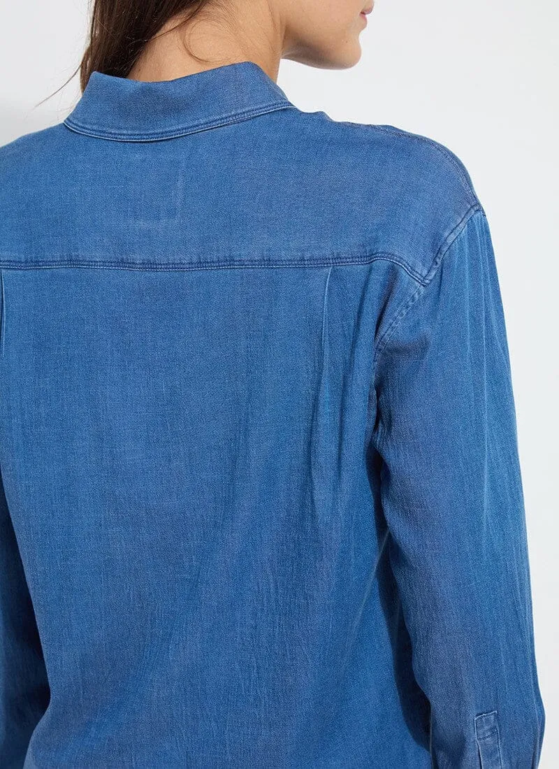 Bay Crop Chambray Shirt