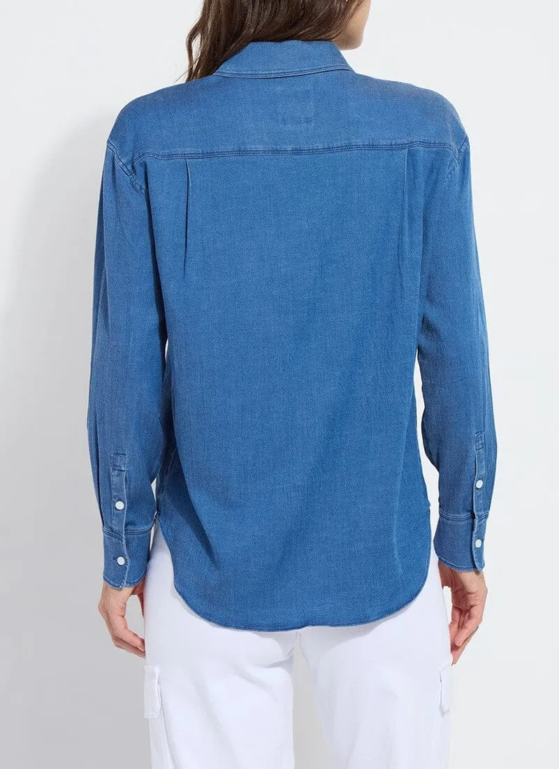 Bay Crop Chambray Shirt