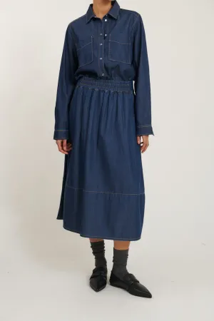 Bine Skirt - Mid Blue