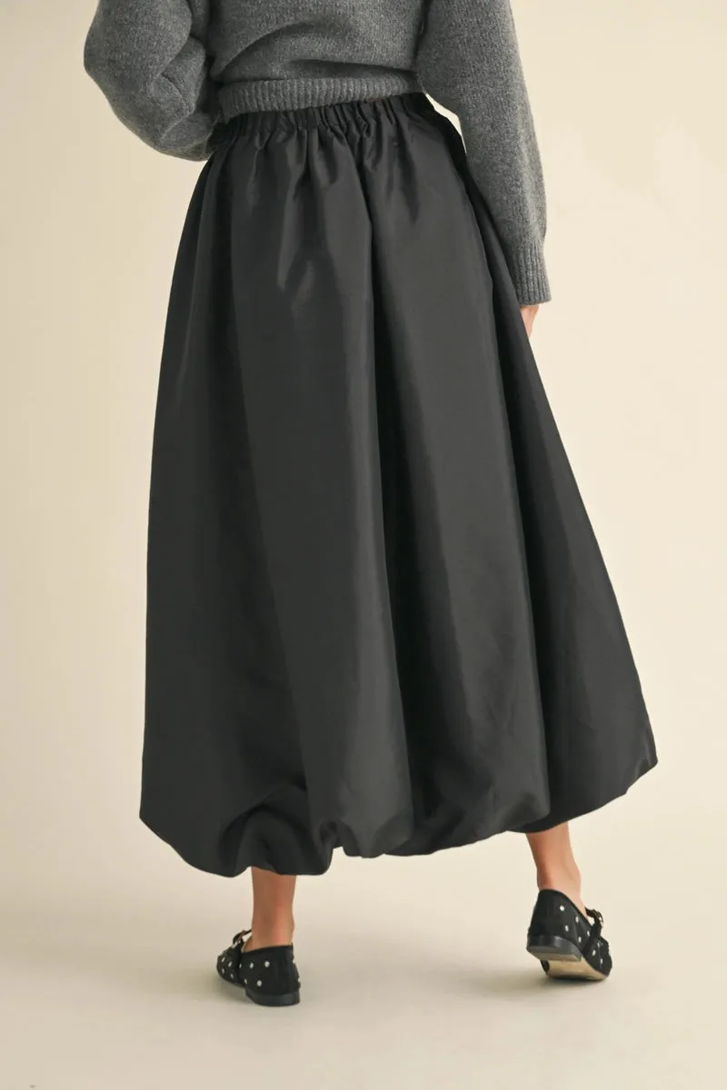 Black Balloon Skirt