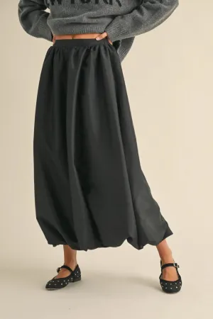 Black Balloon Skirt