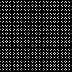 Black with White Mini Polka Dot Printed Vinyl