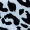 Blue and Black Animal Print Short Sleeve Midi Smock Dress