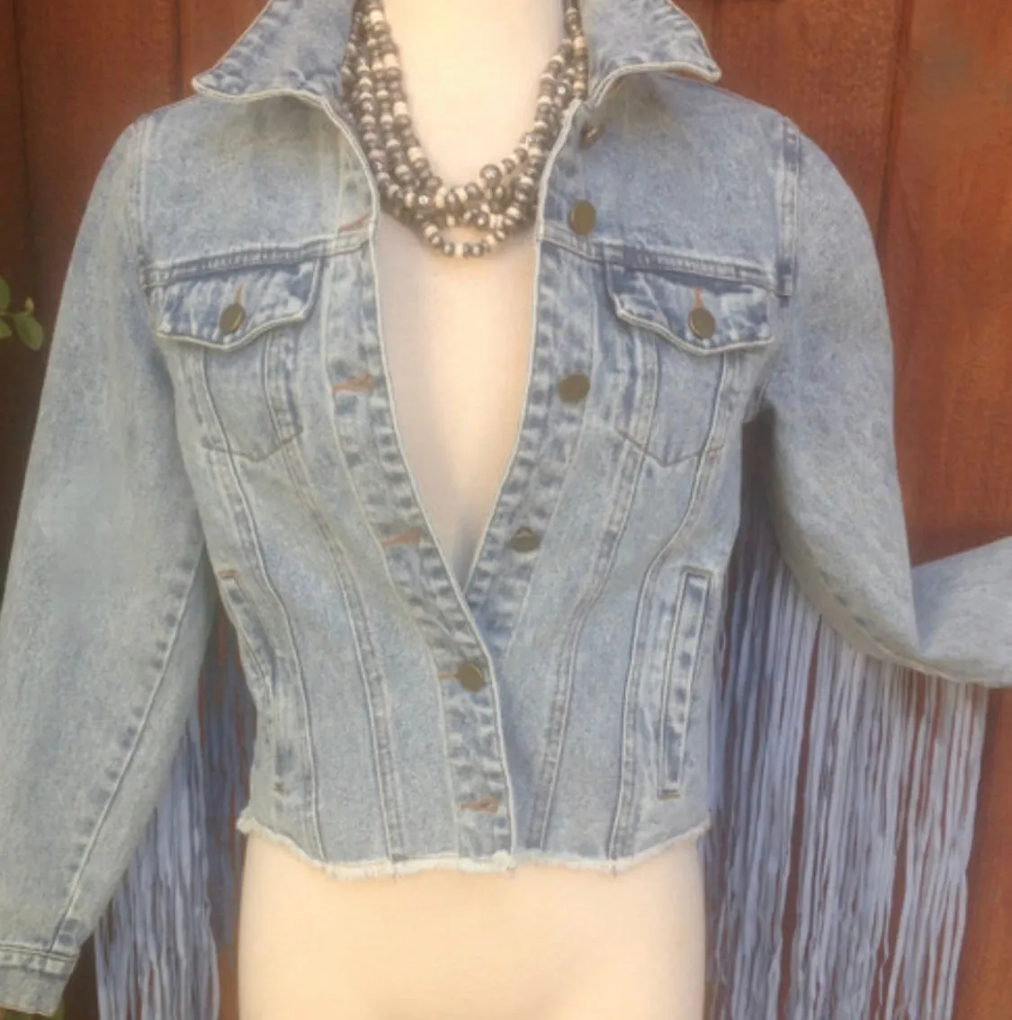 Blue Jean Baby Fringe Jacket