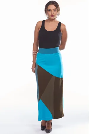 Blue Mosaic Skirt