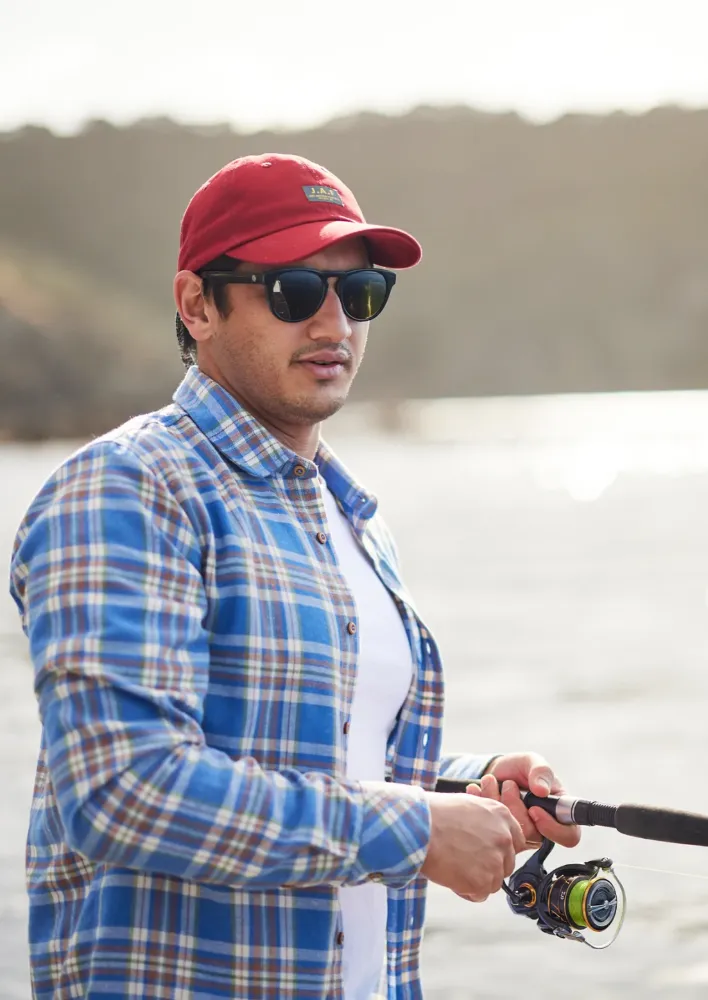 Boatyard Shirt Light Blue Brown Check