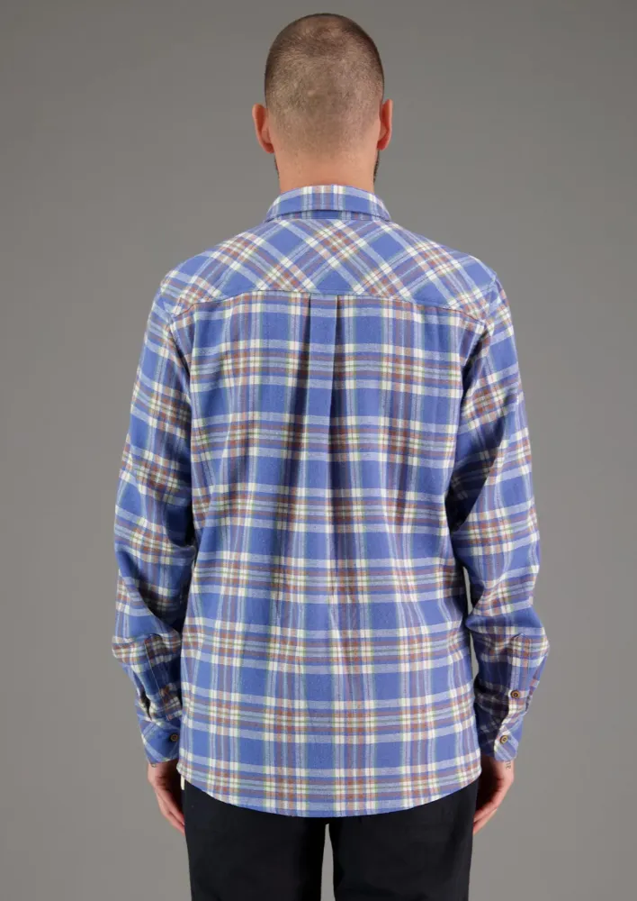 Boatyard Shirt Light Blue Brown Check