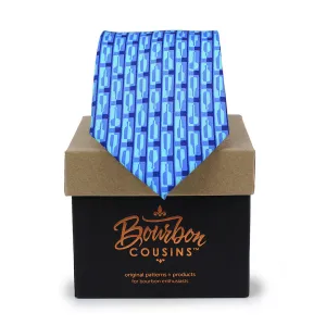 Bourbon Row© Necktie | Navy   Arctic Blue