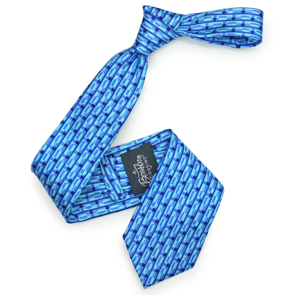 Bourbon Row© Necktie | Navy   Arctic Blue