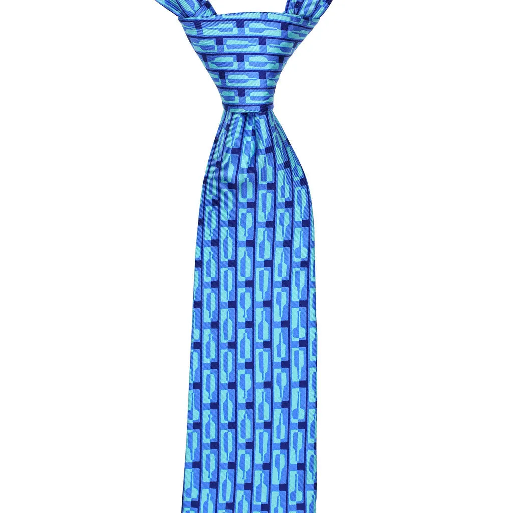 Bourbon Row© Necktie | Navy   Arctic Blue