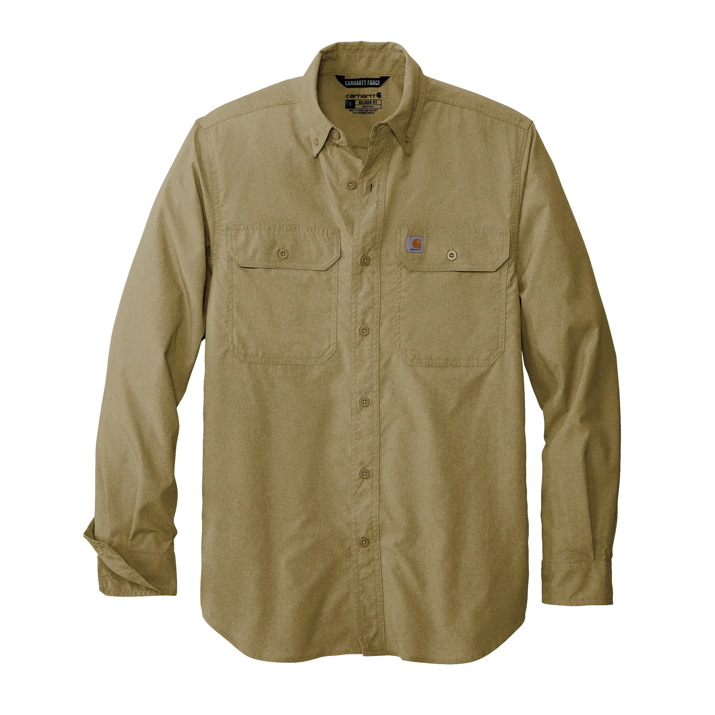 C2305 Mens Force Solid Long Sleeve Shirt