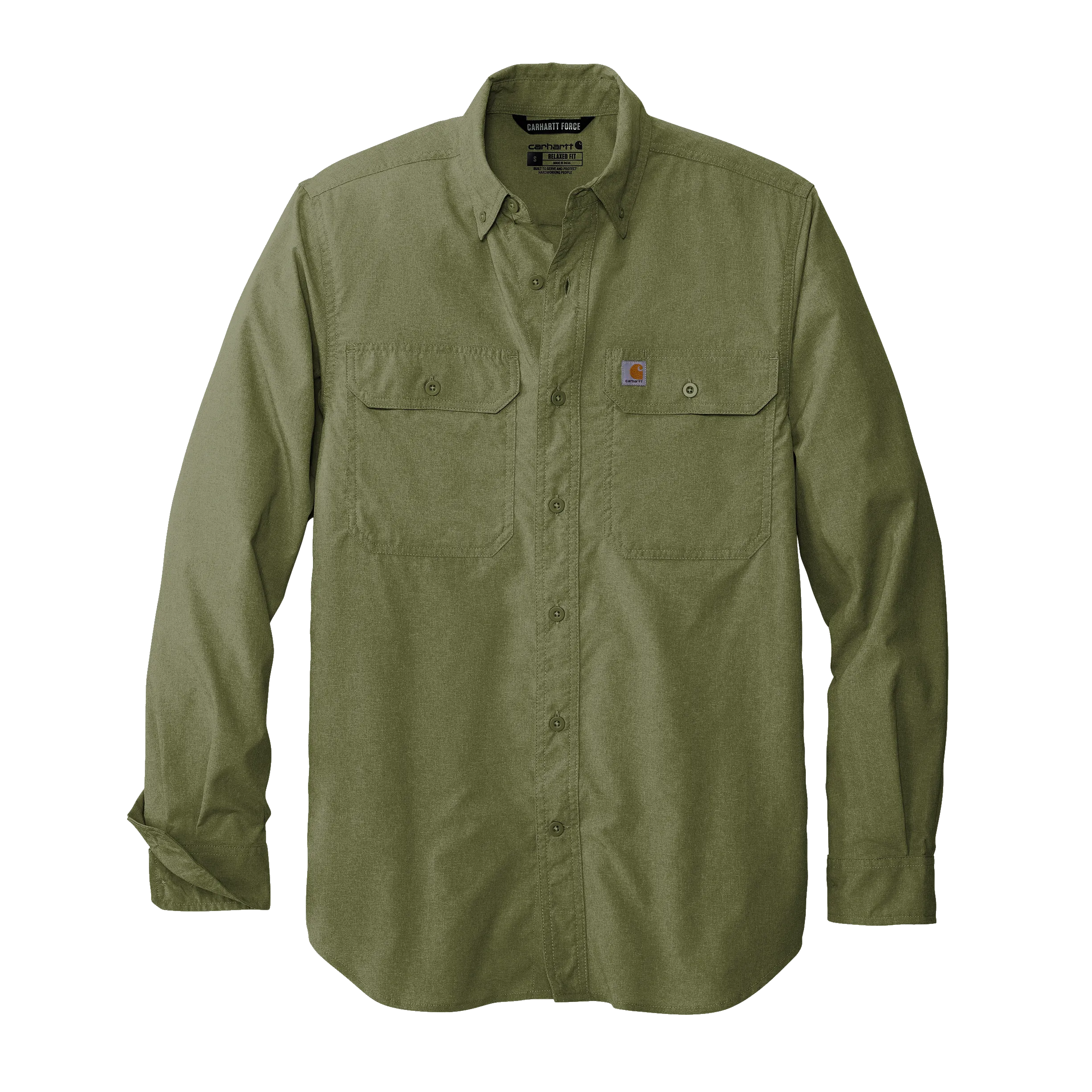 C2305 Mens Force Solid Long Sleeve Shirt